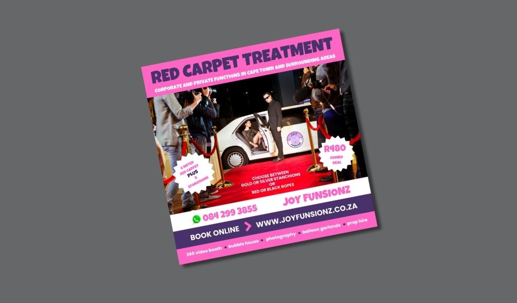 Social media advert design layouts for a small business campaign