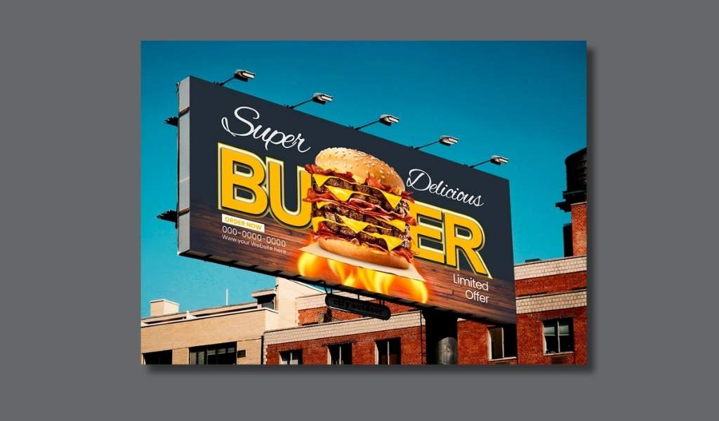 Outdoor billboard signage design installed for a Cape Town business